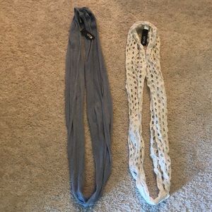 2 NWT Infinity Scarves